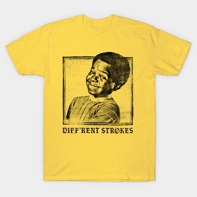 Diff'rent Strokes / 80s Vintage Look Faded Design T-Shirt by DankFutura